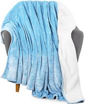 Cobertor Utopia Bedding Sherpa Throw Washed Blue 130x150cm