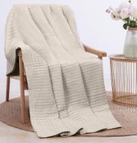 Cobertor Utopia Bedding Waffle 100% algodão, 300 g/m², cáqui