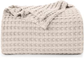 Cobertor Utopia Bedding Waffle 100% algodão 300 g/m2 Khaki Queen Cobertor Utopia Bedding Waffle 100% algodão 300 g/m2 Khaki Queen