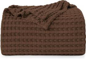 Cobertor Utopia Bedding Waffle 100% algodão 300 g/m2 Queen Brown Cobertor Utopia Bedding Waffle 100% algodão 300 g/m2 Queen Brown