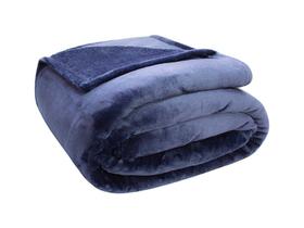 Cobertor Velour 300g Queen 220X240 Microfibra Camesa Marinho