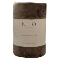Cobertor Velour King 2,60m x 2,40m Camesa Marrom