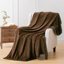 Cobertor Vessia Flannel Fleece 300GSM 130x180cm marrom