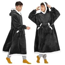 Cobertor Vestível com Capuz Bedsure Sherpa - Para Homens e Mulheres