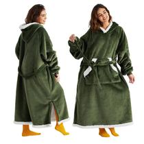 Cobertor Vestível com Capuz Bedsure Sherpa - Para Homens e Mulheres