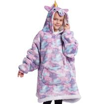 Cobertor vestível com capuz Giggling Getup Kids Sherpa Warm