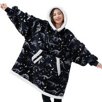 Cobertor vestível com capuz Giggling Getup Sherpa Cozy Dino