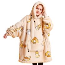 Cobertor vestível com capuz Giggling Getup Sherpa Fleece Kids