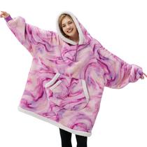 Cobertor vestível com capuz Giggling Getup Sherpa Fleece Purple