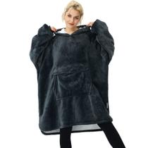Cobertor vestível com capuz Krifey Oversize Sherpa com capuz Cobertor vestível com capuz Krifey Oversize Sherpa com capuz