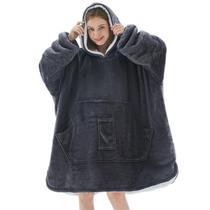 Cobertor vestível com capuz L'AGRATY Oversized para adultos e crianças