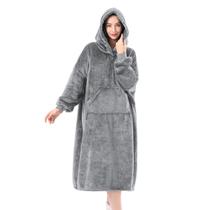 Cobertor vestível com capuz Sioloc para mulheres/crianças/homens com forro sherpa Cobertor vestível com capuz Sioloc para mulheres/crianças/homens com forro sherpa