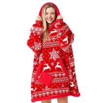 Cobertor vestível Giggling Getup para mulheres e homens, presentes para meninas adolescentes, irmã Sherpa, cobertor de lã com capuz, aconchegante Sherpa, manta vestível com bolso e mangas para renas de Natal adultas Cobertor vestível Giggling Getup para mulheres e homens, presentes para meninas adolescentes, irmã Sherpa, cobertor de lã com capuz, aconchegante Sherpa, manta vestível com bolso e mangas para renas de Natal adultas