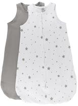 Cobertor vestível para bebês Ely's & Co. 100% algodão de 3 a 6 meses, pacote com 2 unidades Cobertor vestível para bebês Ely's & Co. 100% algodão de 3 a 6 meses, pacote com 2 unidades