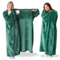 Cobertor vestível Super Blanky Forest Green para mulheres e homens Cobertor vestível Super Blanky Forest Green para mulheres e homens