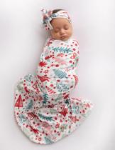 Cobertor Vollmic Newborn Swaddle Set 80x80cm de Natal Cobertor Vollmic Newborn Swaddle Set 80x80cm de Natal