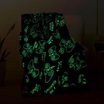 Cobertor Wesan Gaming Gamer Glow in The Dark 150x200cm cinza