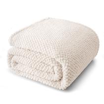 Cobertor Whale Flotilla Fuzzy Fleece Twin Size 150x200cm Ivory