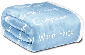 Cobertor Wolf Creek Compassion Super Soft Warm Hugs azul