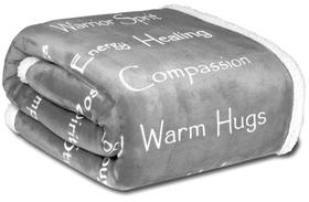 Cobertor Wolf Creek Compassion Super Soft Warm Hugs cinza