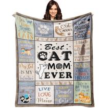 Cobertor XALAZY Cat Mom Gifts, flanela de 130 x 150 cm para amantes de gatos