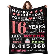 Cobertor YPURTSD Sweet 16, presentes para meninas 50x60