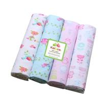 Cobertores De Bebê Super Macios 100% Algodão 4 Peças Para Recém-Nascidos 76x76cm Cobertores De Bebê Super Macios 100% Algodão 4 Peças Para Recém-Nascidos 76x76cm