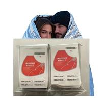 Cobertores De Emergência Pesados 160x210cm 2PCS Para Camping E Caminhadas Isolamento Térmico
