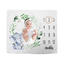 Cobertores De Marcos De Crescimento Para Bebês Recém-Nascidos, Fundo Para Sessão De Fotos Mensal Com