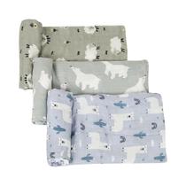 Cobertores De Muslin De Algodão De Bambu Para Recém-Nascidos 3PCS, Cobertura Macia E Confortável