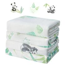 Cobertores de musselina IBESTOPIA, pacote com 4, 120x120 cm Cobertores de musselina IBESTOPIA, pacote com 4, 120x120 cm