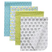 Cobertores Gina Era Baby Swaddle 100% algodão 76x76 cm, pacote com 4 Cobertores Gina Era Baby Swaddle 100% algodão 76x76 cm, pacote com 4