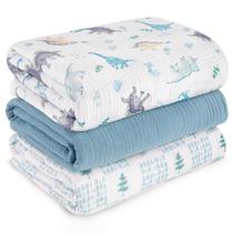 Cobertores LYRICHOM BABY Kit com 3 Mantas de Musselina 97x102 cm Cobertores LYRICHOM BABY Kit com 3 Mantas de Musselina 97x102 cm