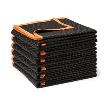 Cobertores móveis Amazon Basics 183 x 102 cm, pacote com 6, pretos