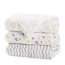 Cobertores Muslin Swaddle Little Grape Land - 100% Algodão - Pacote com 3