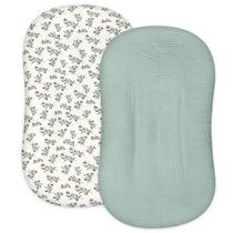 Cobertores para Reposet de Bebé Paquete de 2 Hooyax Algodón Muselina Orgánico Cobertores para Reposet de Bebé Paquete de 2 Hooyax Algodón Muselina Orgánico