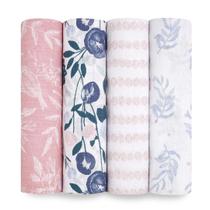 Cobertores Swaddle Baden + Anais Essentials - Pacote com 4 - 100% Algodão Cobertores Swaddle Baden + Anais Essentials - Pacote com 4 - 100% Algodão