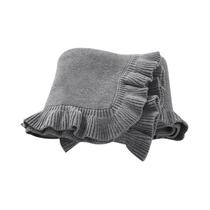 Cobertores Unissex Para Bebês 90x70cm Em Tricô Sólido Para Carrinho, Berçário, Viagem, Cama, Colchas