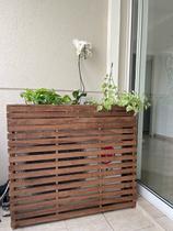 Cobertura ar condicionado, ripada com floreira - CC14