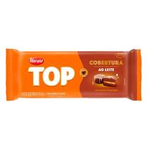 Cobertura Chocolate Fracionada Top ao Leite Barra 1,010kg Harald