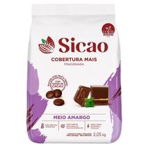 Cobertura Chocolate Mais Meio Amargo Em Gotas 2,05kg Sicao