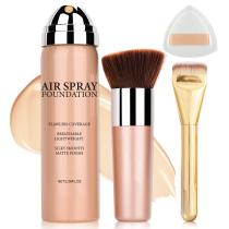 Cobertura completa de nudez da Airbrush Foundation AIUEO Magic Minerals