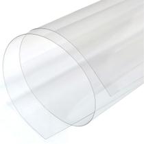Cobertura de Mesa Visor Pvc Cristal Transparente 1x1,4 Metro Linear Não Amarela