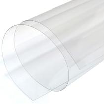 Cobertura de Mesa Visor Pvc Cristal Transparente 20x1,4 Metro Linear Não Amarela