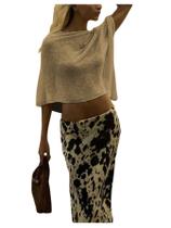 Cobertura de praia MakeMeChic Sheer Poncho Crochet Knit Khaki Cobertura de praia MakeMeChic Sheer Poncho Crochet Knit Khaki
