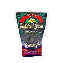 Cobertura de solo de pedras polidas Mosser Lee 2,3 kg preta