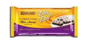 Cobertura Dia A Dia Meio Amargo Barra 1,01kg Sicao