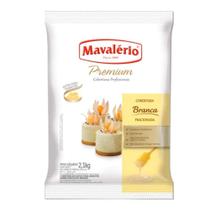 Cobertura em gotas chocolate branco premium 2,1kg - mavalério