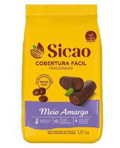 Cobertura Facil Meio Amargo Gotas 1kg Sicao