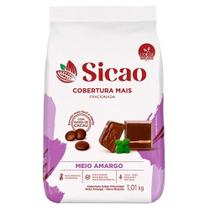 Cobertura Fracionada Meio Amargo Gotas 1,01kg Sicao